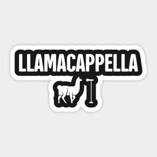 Llamacappella | Funny Acappella Design Sticker